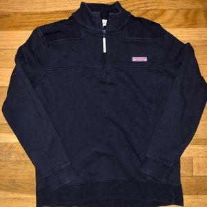 LAST CHANCE Navy 3/4 zip vineyard vines sweatshirt